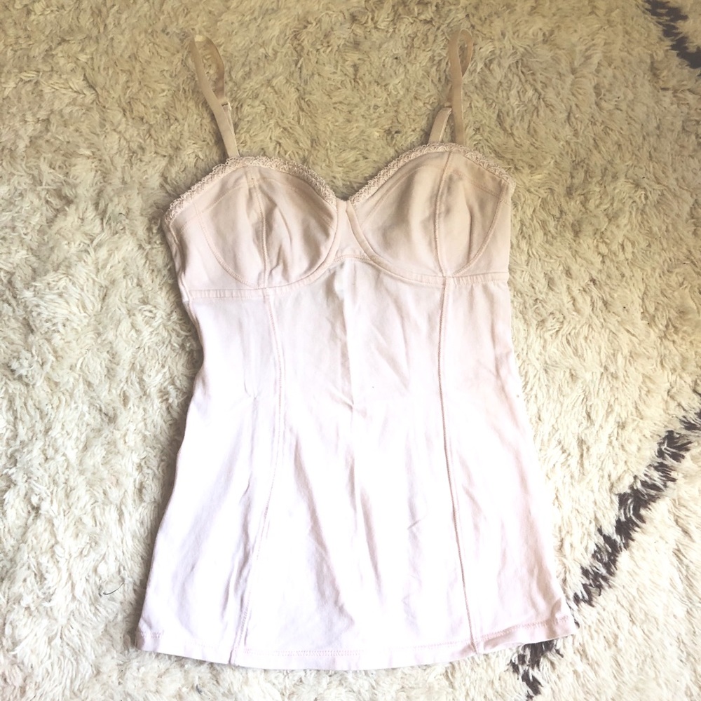 Baby pink corset top